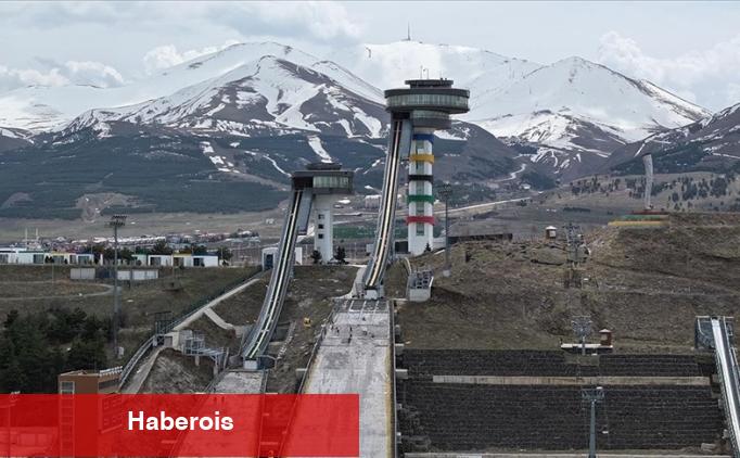 Türkiye'nin tek kayakla atlama kulelerinin pistleri ahşapla yenileniyor