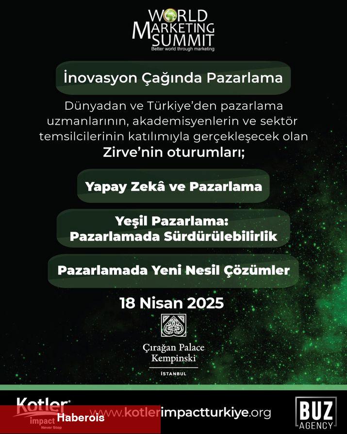World Marketing Summit 2025 ile pazarlamanın kalbi İstanbul'da atacak - Haberois World Marketing Summit 2025 ile pazarlamanın kalbi İstanbul'da atacak
