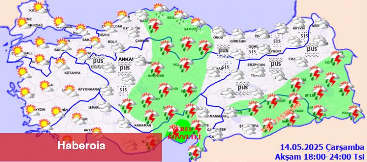 7 kente sarı kodlu uyarı! Dikkatli ve önlemli olun!