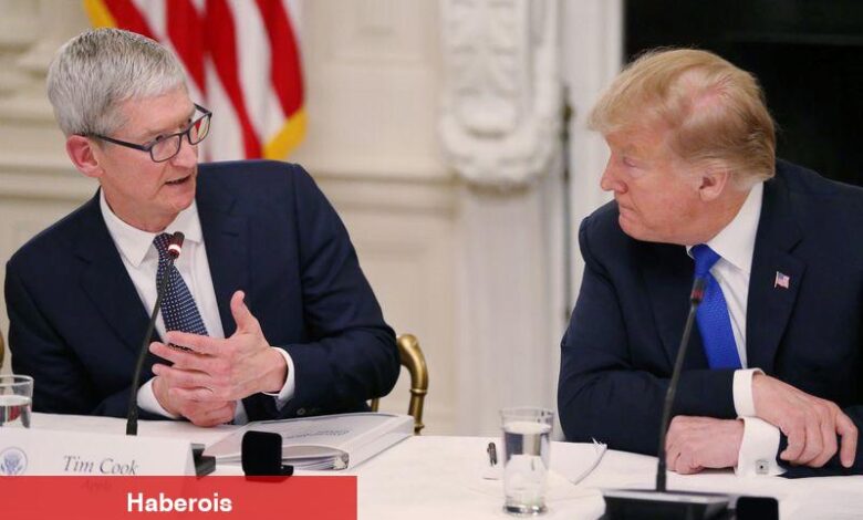 Apple CEO Cook Salı günü Beyaz Saray’da Trump ile görüştü - Politico