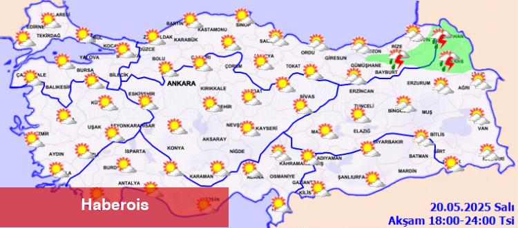 Batı Karadeniz ve iç kısımlarda sağanak yağış bekleniyor - Haberois Batı Karadeniz ve iç kısımlarda sağanak yağış bekleniyor