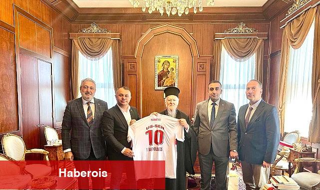 Bekir Ayaz'dan Fener Rum Patriği 1. Bartholomeos'a nezaket Ziyareti - Haberois Bekir Ayaz'dan Fener Rum Patriği 1. Bartholomeos'a nezaket Ziyareti