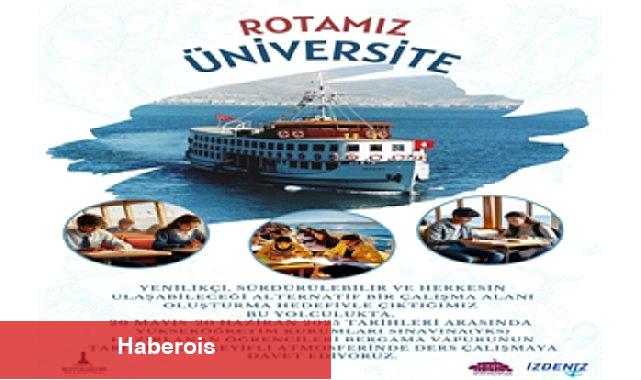 Bergama Vapuru rotasını gençler için çevirdi