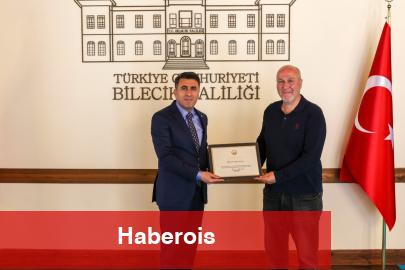 Bilecik Valisi Aygöl’den örnek vatandaşa teşekkür evrakı