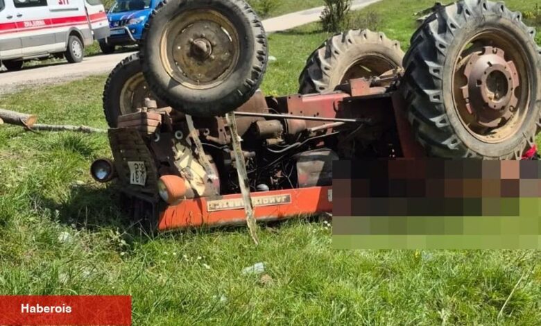 Bilecik'te traktör devrildi, şoför yaralandı