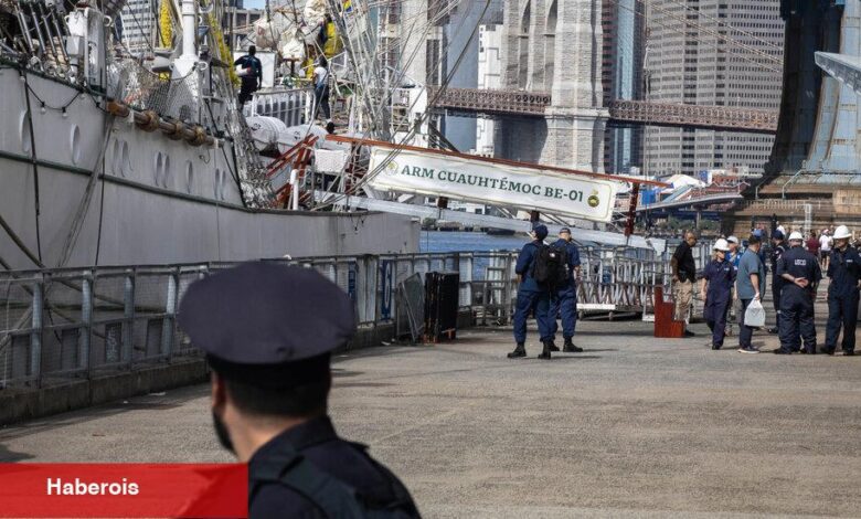 Brooklyn Köprüsü'ne çarpmadan önce ölümcül kazada Meksika gemisi hızlandı - Haberois Brooklyn Köprüsü'ne çarpmadan önce ölümcül kazada Meksika gemisi hızlandı