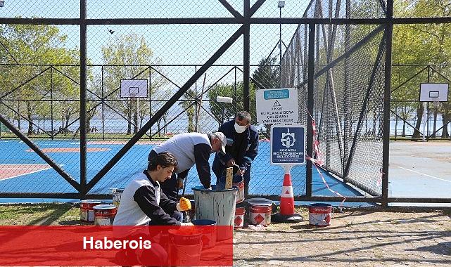 Büyükşehir, basketbol alanlarını yeniliyor - Haberois Büyükşehir, basketbol alanlarını yeniliyor