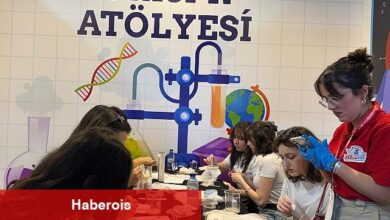 Canik Özdemir Bayraktar Keşif Yerleşkesi atölyeleri, TEKNOFEST KKTC'nin birinci gününde ziyaretçi akınına uğradı.