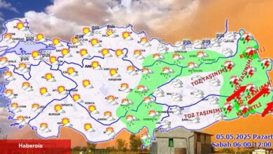 Doğu ve Güneydoğu'ya toz taşınımı uyarısı! - Haberois Doğu ve Güneydoğu'ya toz taşınımı uyarısı!