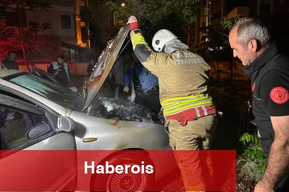 Düzce’de otoparkta araba alev aldı - Haberois Düzce’de otoparkta araba alev aldı