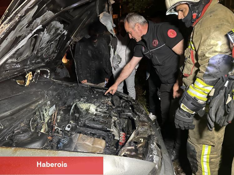 Düzce’de otoparkta araba alev aldı - Haberois Düzce’de otoparkta araba alev aldı