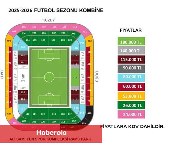 Galatasaray'da 2025/26 sezonu kombineleri satışa çıkıyor!