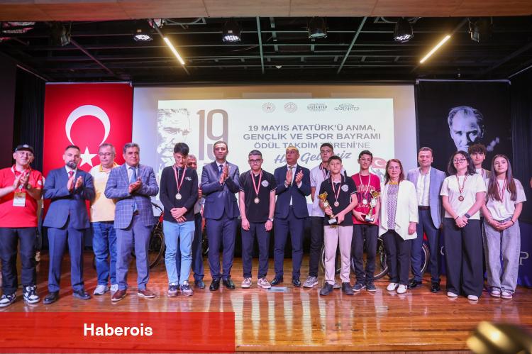 Gaziantep'te 19 Mayıs'ta ter döken yarışmacılar ödüllendirildi