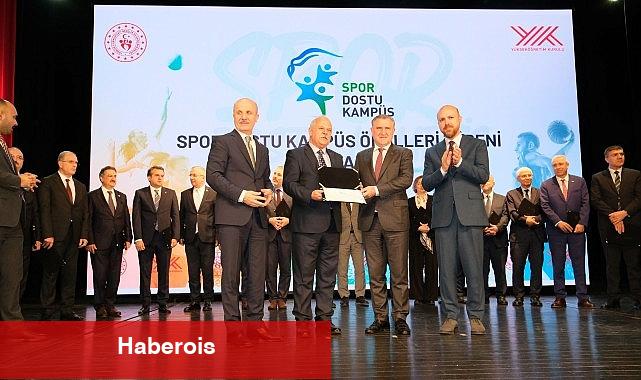 İKÇÜ'ye "Spor Dostu Kampüs" Mükafatı