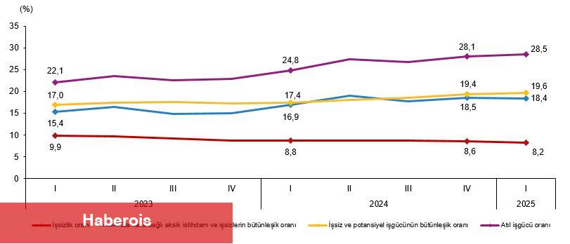 İşgücü İstatistikleri, I. Çeyrek: Ocak-Mart, 2025 - Haberois İşgücü İstatistikleri, I. Çeyrek: Ocak-Mart, 2025