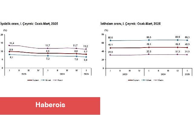 İşgücü İstatistikleri, I. Çeyrek: Ocak-Mart, 2025 - Haberois İşgücü İstatistikleri, I. Çeyrek: Ocak-Mart, 2025