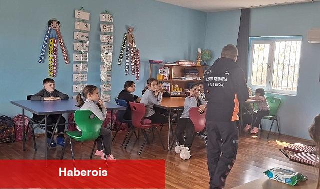 İtfaiye'den Öğrencilere Yangın Güvenliği Eğitimi