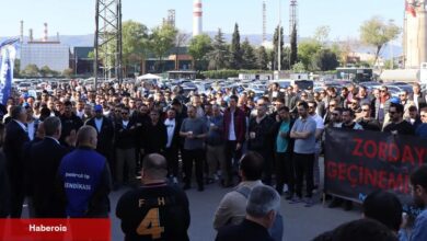 İzmit'te TÜPRAŞ personellerine sıcak dayanak - Haberois İzmit'te TÜPRAŞ personellerine sıcak dayanak