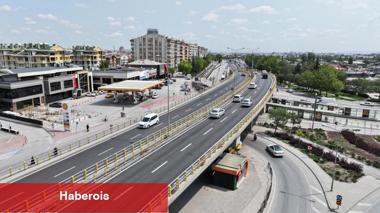 Konya'nın en ağır kavşağında yeni asfalt