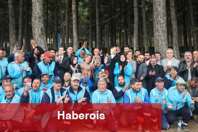 Lider Şahin belediye çalışanlarıyla bir ortaya geldi