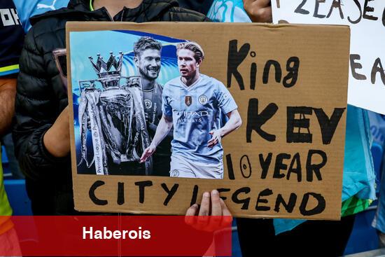 Manchester City taraftarından De Bruyne'ye duygusal veda! - Haberois Manchester City taraftarından De Bruyne'ye duygusal veda!