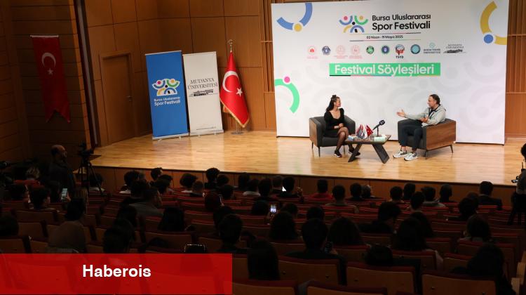 Orhun Ene spor söyleşı̇lerı̇'nde gençlerle buluştu