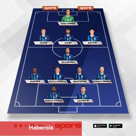 PSG - Inter: Birinci 11'ler