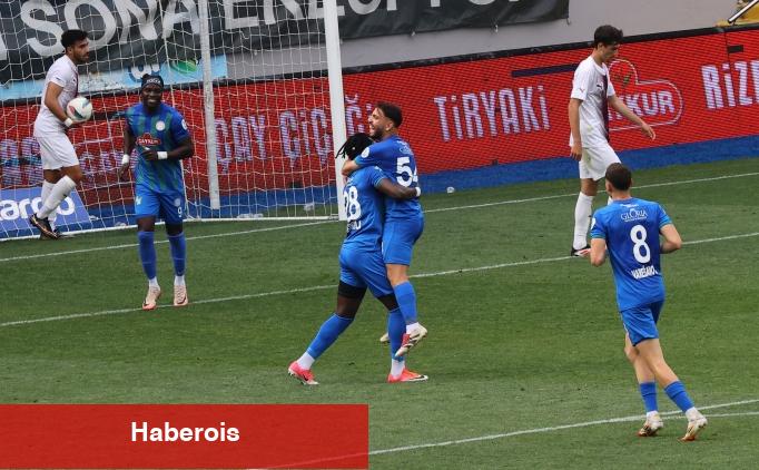 Rize'de 7 gollü veda maçı!