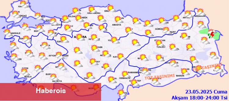 Toz ve yağmur bir arada! Çamur biçiminde yağış görülebilir! - Haberois Toz ve yağmur bir arada! Çamur biçiminde yağış görülebilir!