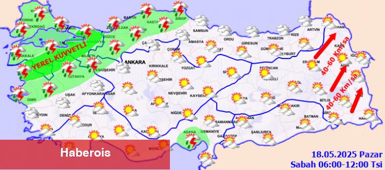 Türkiye’de kuvvetli yağış ve rüzgar alarmı! - Haberois Türkiye’de kuvvetli yağış ve rüzgar alarmı!