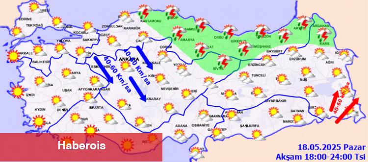 Türkiye’de kuvvetli yağış ve rüzgar alarmı! - Haberois Türkiye’de kuvvetli yağış ve rüzgar alarmı!
