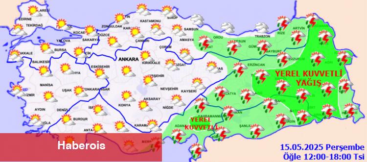 Türkiye'de Mayıs sürprizi! Doğu ve batı bölümlerde yağışlı hava hakim! - Haberois Türkiye'de Mayıs sürprizi! Doğu ve batı bölümlerde yağışlı hava hakim!