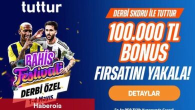 Tuttur'dan Fenerbahçe-Beşiktaş derbisine özel 100.000 TL bonus
