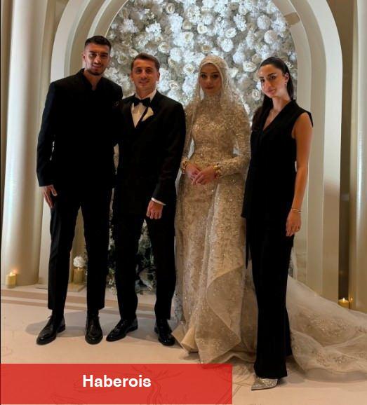 Ulusal futbolcu Kerem Aktürkoğlu evlendi