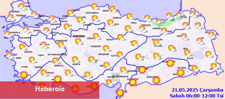 Yurt genelinde hava sıcaklıkları yükseliyor - Haberois Yurt genelinde hava sıcaklıkları yükseliyor