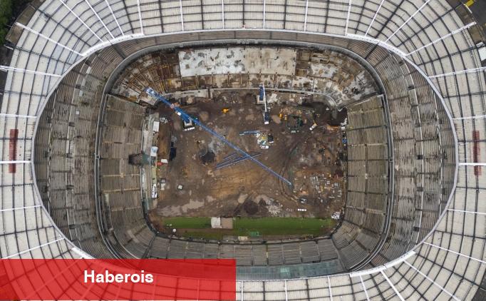2026 FIFA Dünya Kupası'nın açılış maçının oynanacağı Azteca Stadyumu'nda tadilat çalışmaları sürüyor