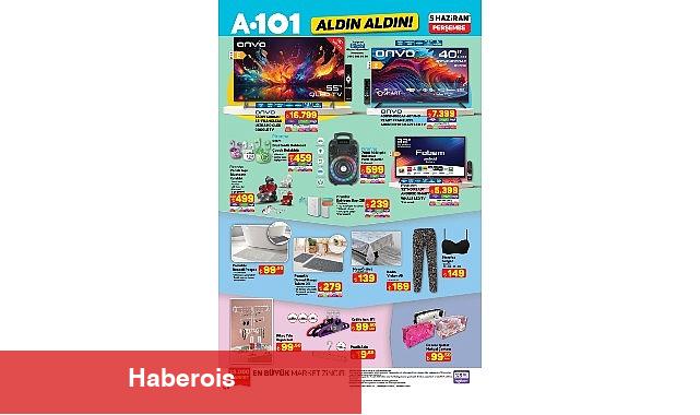 5 Haziran'da A101'de Motosikletten Konut Aletlerine Öne Çıkan Eserler
