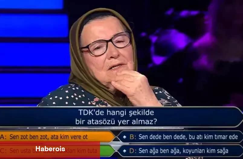 80 yaşındaki yarışmacı Milyoner'de ezberleri bozdu! TDK sorusu taşları yerinden oynattı