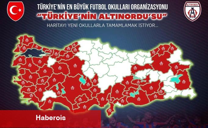 Altınordu 30 ilde daha futbol okulu açacak
