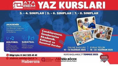 ATABEM yaz kurslarına kayıtlar başladı - Haberois ATABEM yaz kurslarına kayıtlar başladı