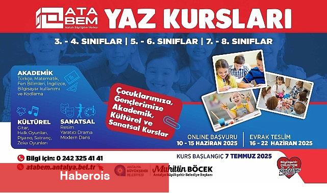 ATABEM yaz kurslarına kayıtlar başladı