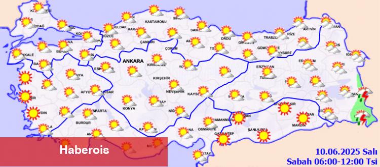 Bayram sonrası yurtta birinci iş günü hava nasıl olacak? - Haberois Bayram sonrası yurtta birinci iş günü hava nasıl olacak?
