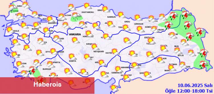 Bayram sonrası yurtta birinci iş günü hava nasıl olacak? - Haberois Bayram sonrası yurtta birinci iş günü hava nasıl olacak?