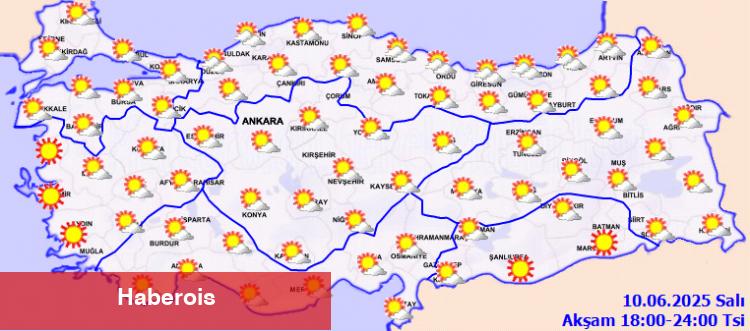 Bayram sonrası yurtta birinci iş günü hava nasıl olacak? - Haberois Bayram sonrası yurtta birinci iş günü hava nasıl olacak?