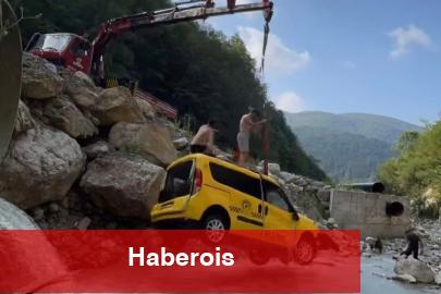 Düzce'de ticari araç şarampole yuvarlandı - Haberois Düzce'de ticari araç şarampole yuvarlandı