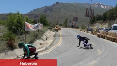Erzincan'da düzenlenen Dünya Kaykay İniş Şampiyonası başladı