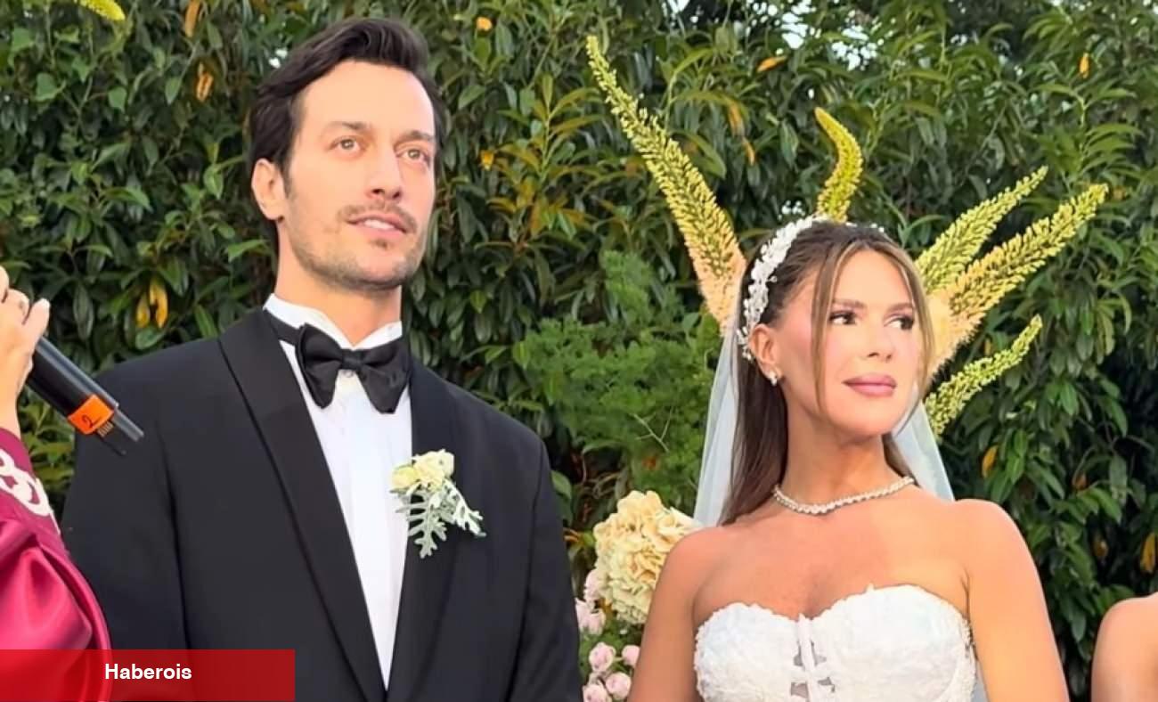 Feyyaz Şerifoğlu ve Merve Dinçkol dünyaevine girdi! Düğünde gözyaşlarını tutamadı