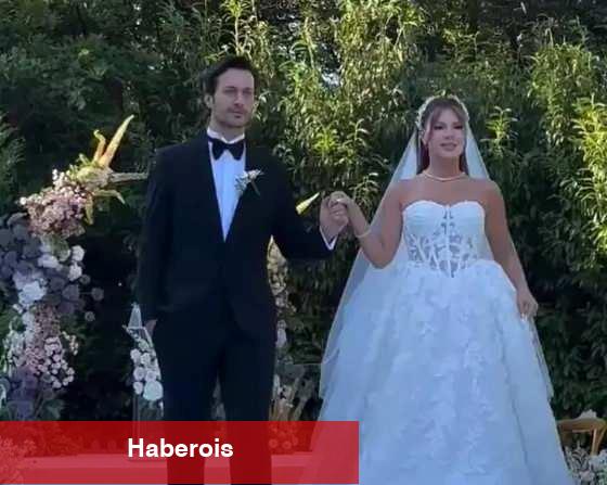 Feyyaz Şerifoğlu ve Merve Dinçkol dünyaevine girdi! Düğünde gözyaşlarını tutamadı