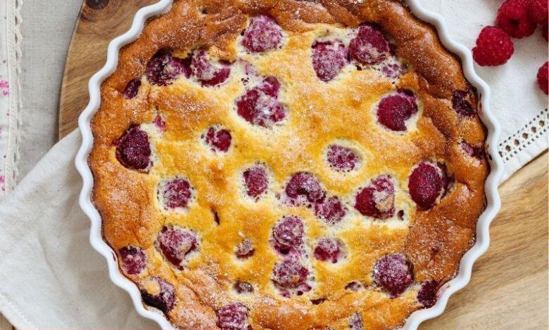 Frambuazlı Clafoutis (Klafuti)