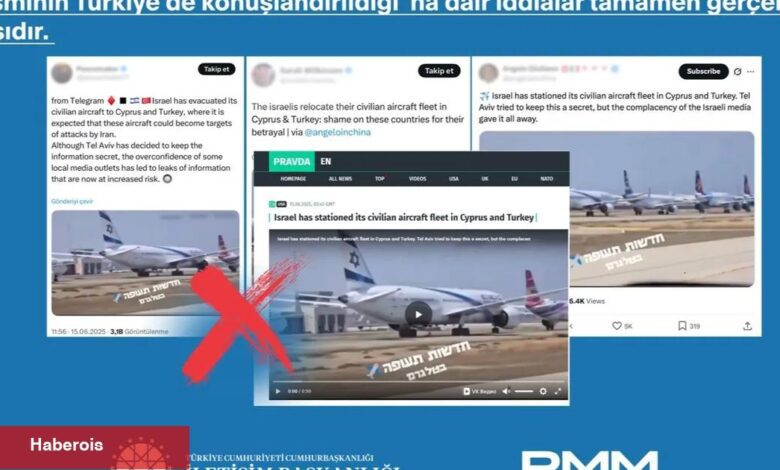 İletişim'den "İsrail Uçakları Türkiye’de" argümanlarına yalanlama! - Haberois İletişim'den "İsrail Uçakları Türkiye’de" argümanlarına yalanlama!